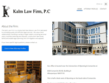 Tablet Screenshot of kalmlawfirm.com